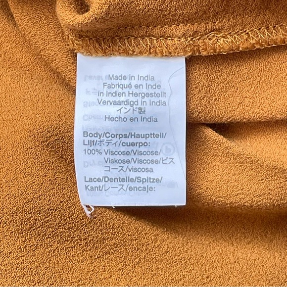 J. Crew Point Sur Lacey Top Marled Mushroom Gold Yellow 8 EUC - Picture 15 of 16